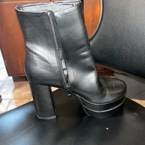 Black high boots size 9
